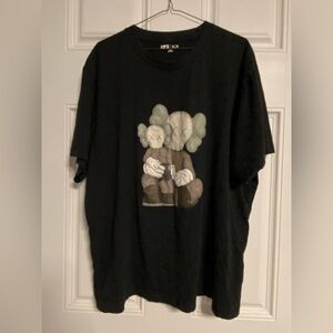 T29a- UNQLO x KAWS UT Black COMPANION T-Shirt
